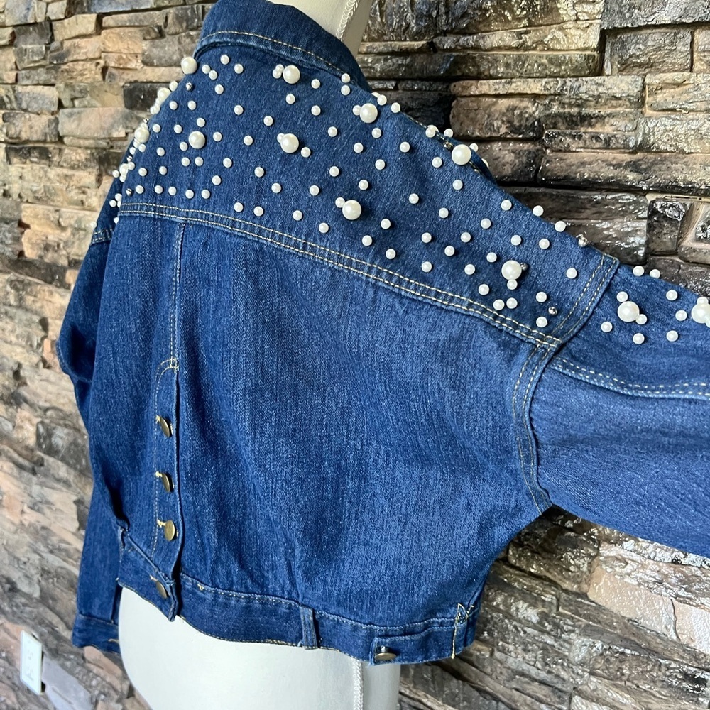 J. NNA Denim Jacket with Studs - Picture 11 of 16